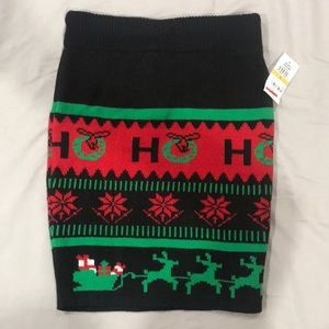 Christmas knit skirt